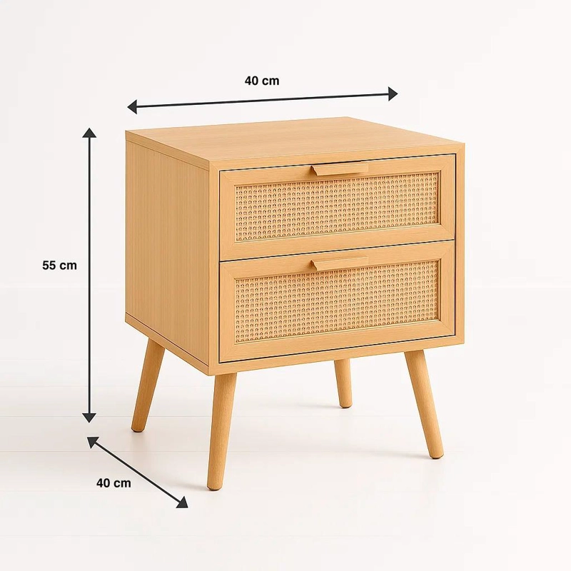 VELADOR KLIK MUEBLES EAMES MESH MADERA CAFÉ CLARO PACK 2 DOBLE - 4