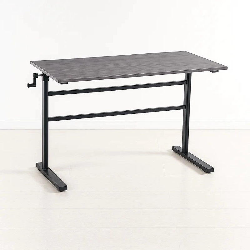 ESCRITORIO KLIK MUEBLES STANDING DESK TRABAJO CON ALTURA REGULABLE GRIS ACERO - 1