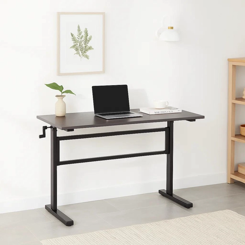 ESCRITORIO KLIK MUEBLES STANDING DESK TRABAJO CON ALTURA REGULABLE GRIS ACERO - 2