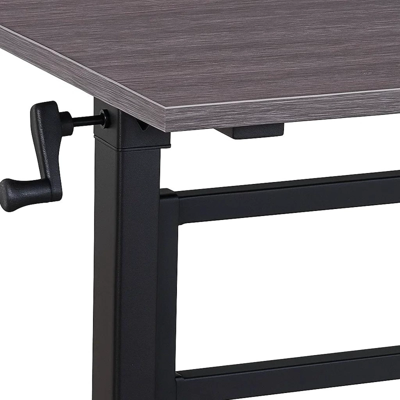 ESCRITORIO KLIK MUEBLES STANDING DESK TRABAJO CON ALTURA REGULABLE GRIS ACERO - 6