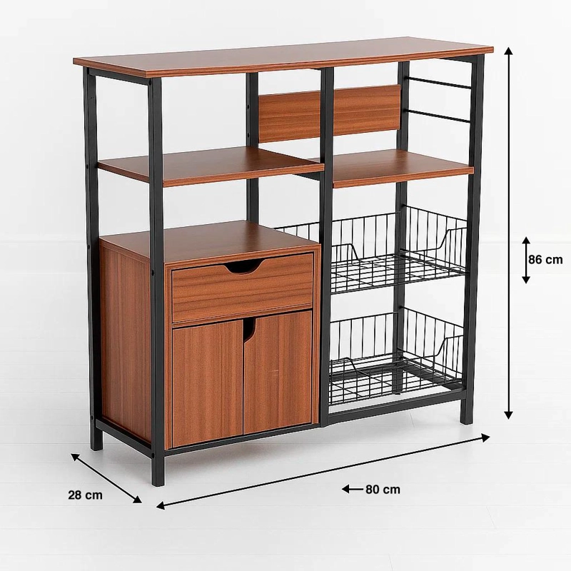 RACK ORGANIZADOR KLIK MUEBLES COCINA ACERO - 4