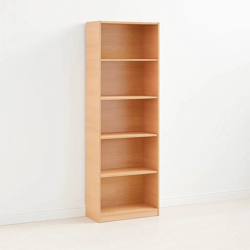 LIBRERO REKA DE 5 ESPACIOS ALTO - MADERA - 1