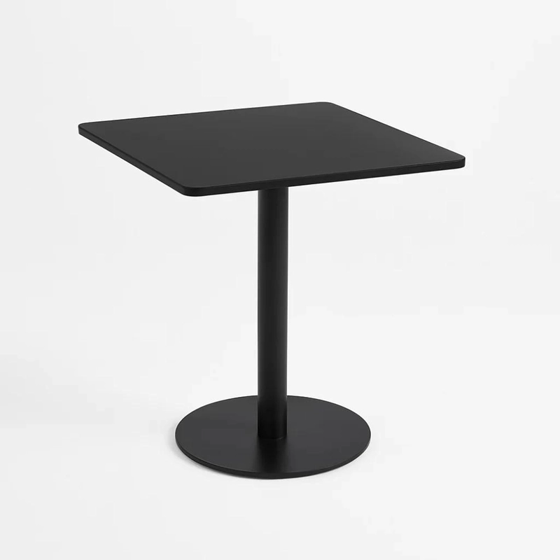 MESA KLIK MUEBLES RESTAURANT 70X70 TUBO CUBIERTA MDF METAL - 1
