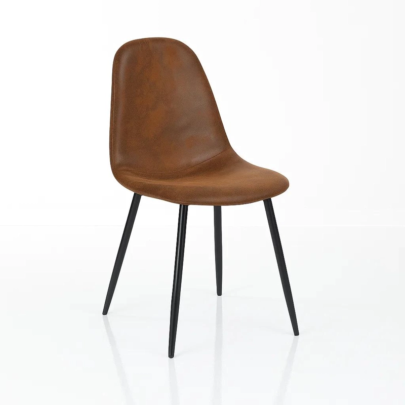 SILLA KLIK MUEBLES SPOON CAFÉ ECOCUERO VINTAGE - 1