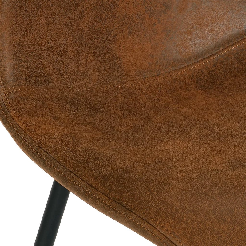 SILLA KLIK MUEBLES SPOON CAFÉ ECOCUERO VINTAGE - 6