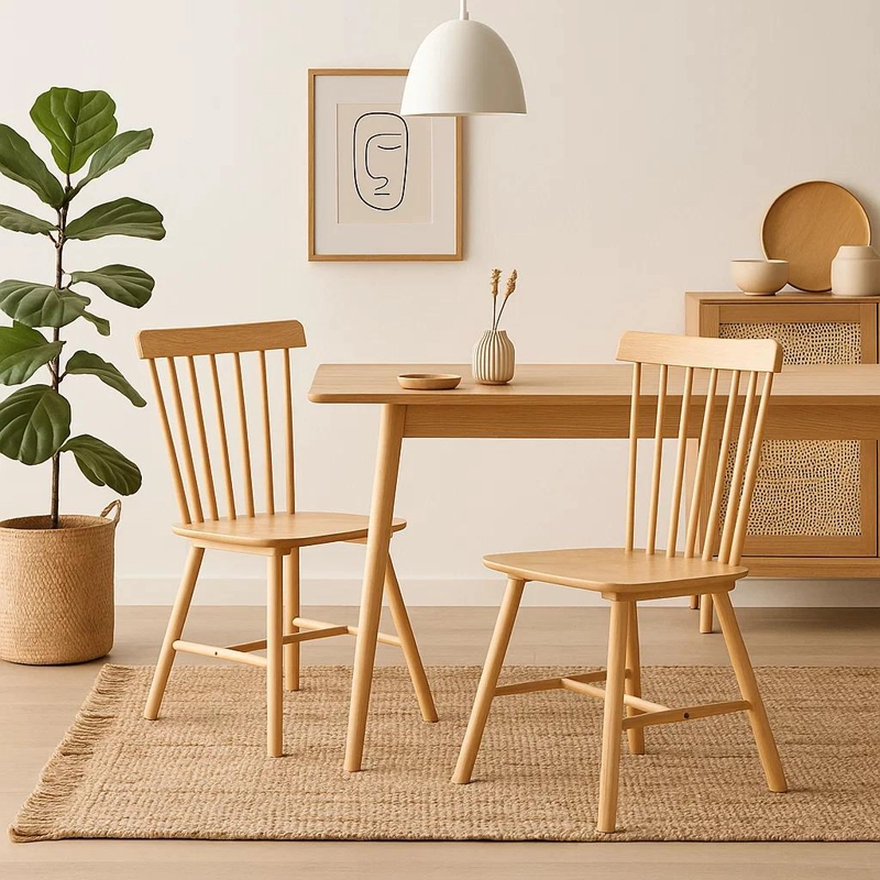 SILLA WINDSOR MADERA - NATURAL - 3