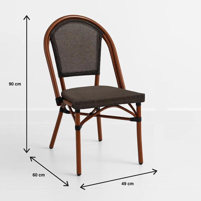 SILLA KLIK MUEBLES BISTRO PARISINA CAFÉ TEXTILENO - 4