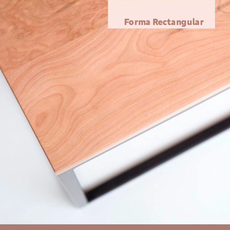 MESA CENTRO KLIK MUEBLES RECTANGULAR 110X60 MADERA CLARA METAL - 6