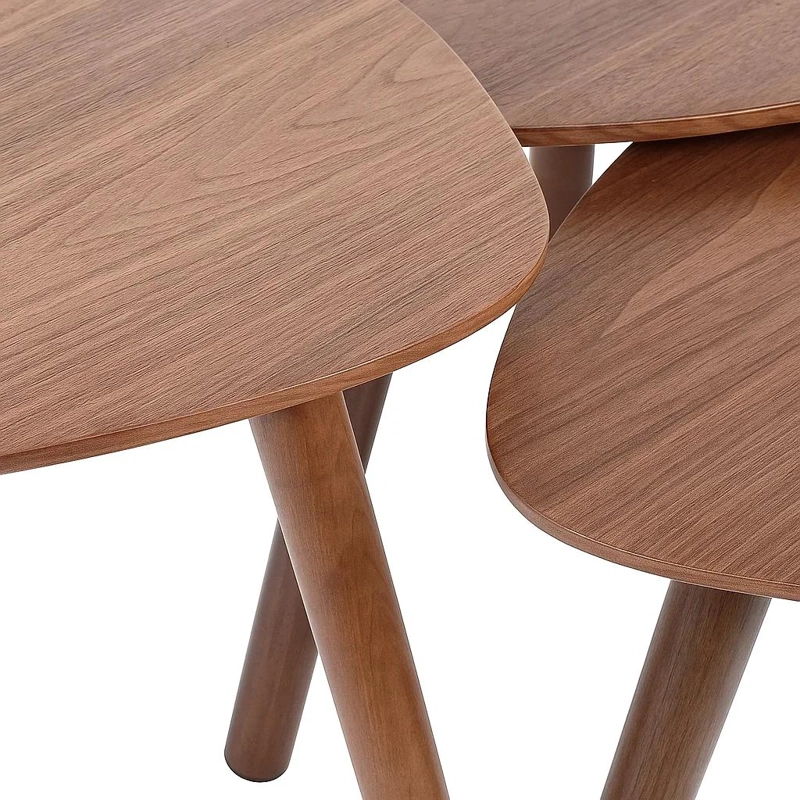 PACK 3 MESAS CENTRO KLIK MUEBLES O LATERALES MADERA - 6