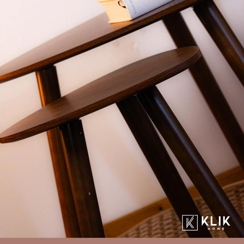 PACK 3 MESAS CENTRO KLIK MUEBLES O LATERALES MADERA - 8