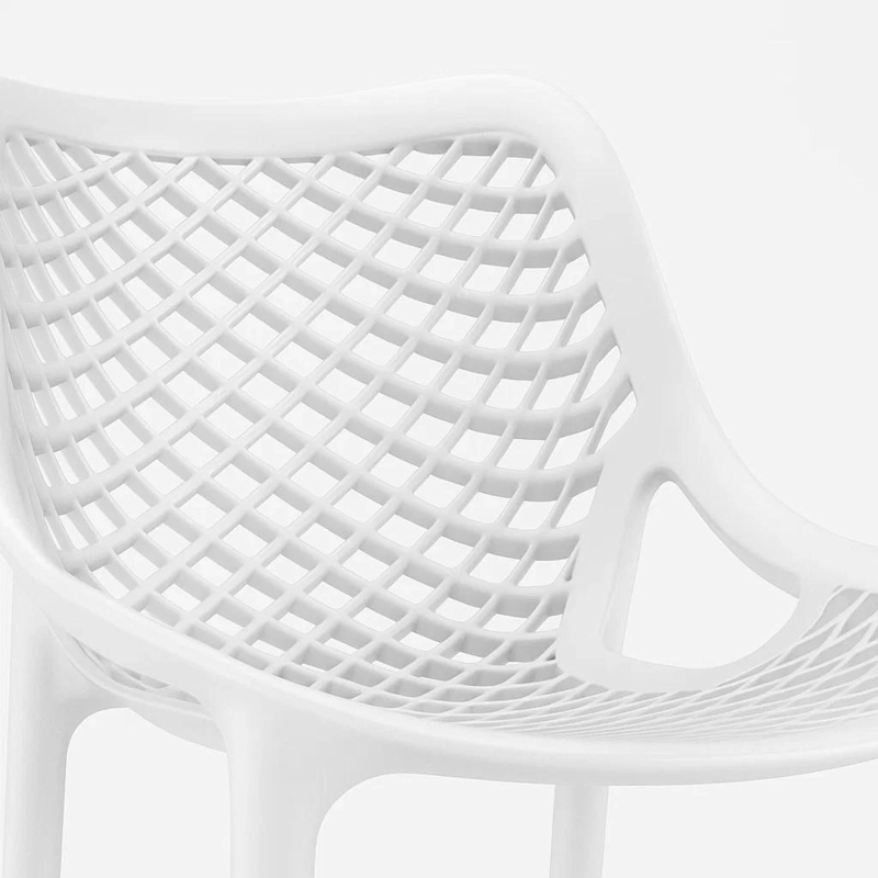 PACK KLIK MUEBLES BLANCO 4 TABURETES PISO BAR TERRAZA EXTERIOR AIR BERLÍN - 6