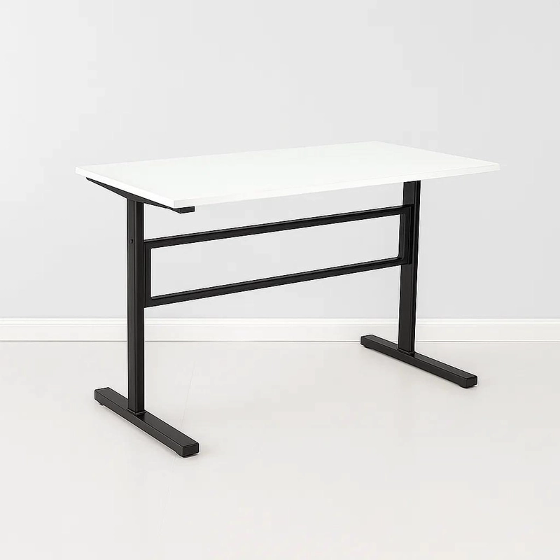 ESCRITORIO KLIK MUEBLES STANDING DESK TRABAJO CON ALTURA REGULABLE BLANCO ACERO - 1