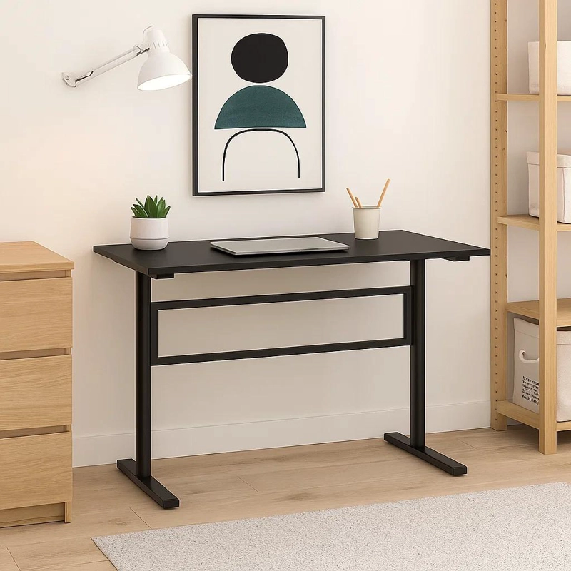 ESCRITORIO KLIK MUEBLES STANDING DESK TRABAJO CON ALTURA REGULABLE NEGRO ACERO - 3