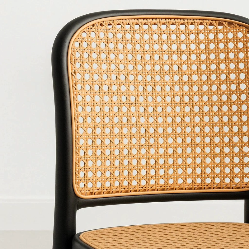 SILLA LOMBARDIA DE POLIPROPILENO - NEGRA - 6
