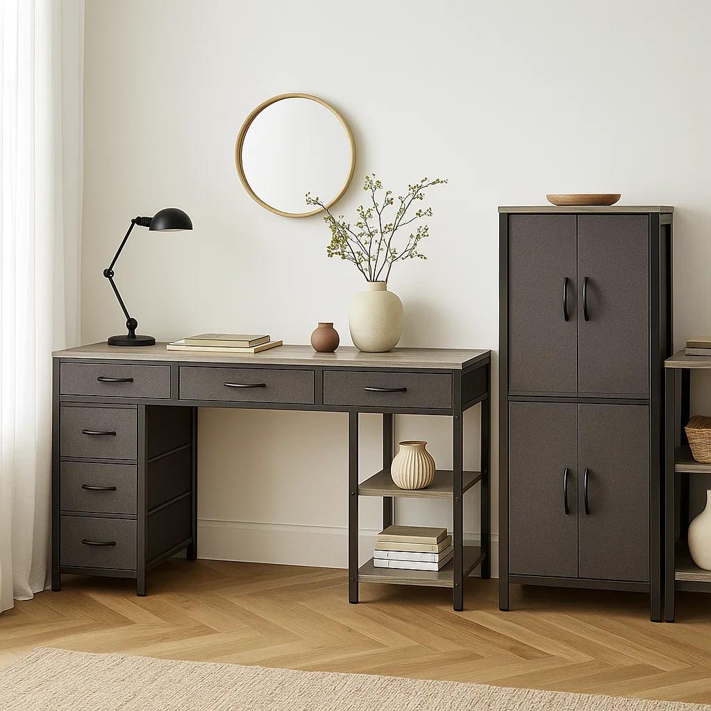 ESCRITORIO KLIK MUEBLES EJECUTIVO SEIS CAJONES 140CM - 3