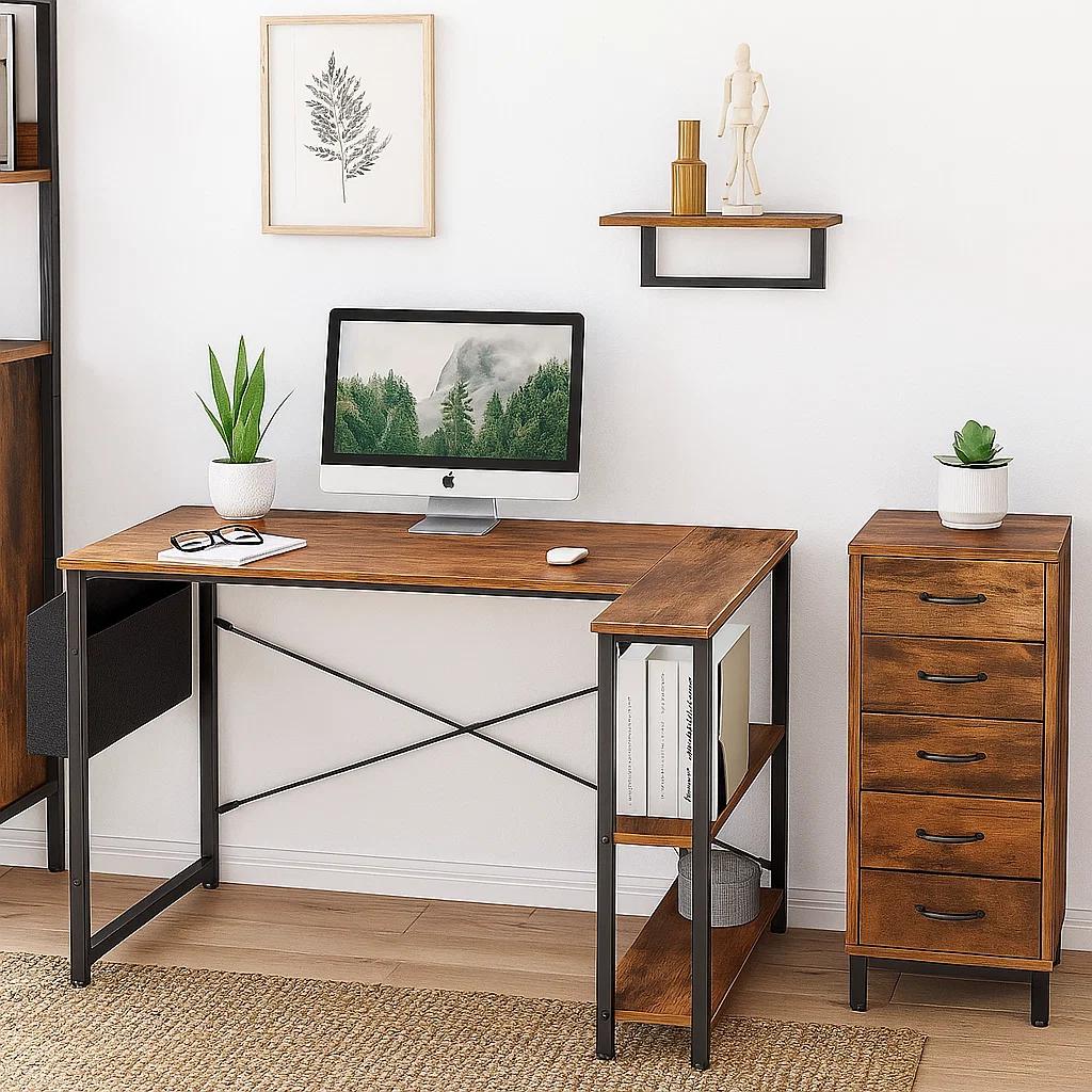 ESCRITORIO KLIK MUEBLES RUSTIK ESQUINERO 120CM - 3