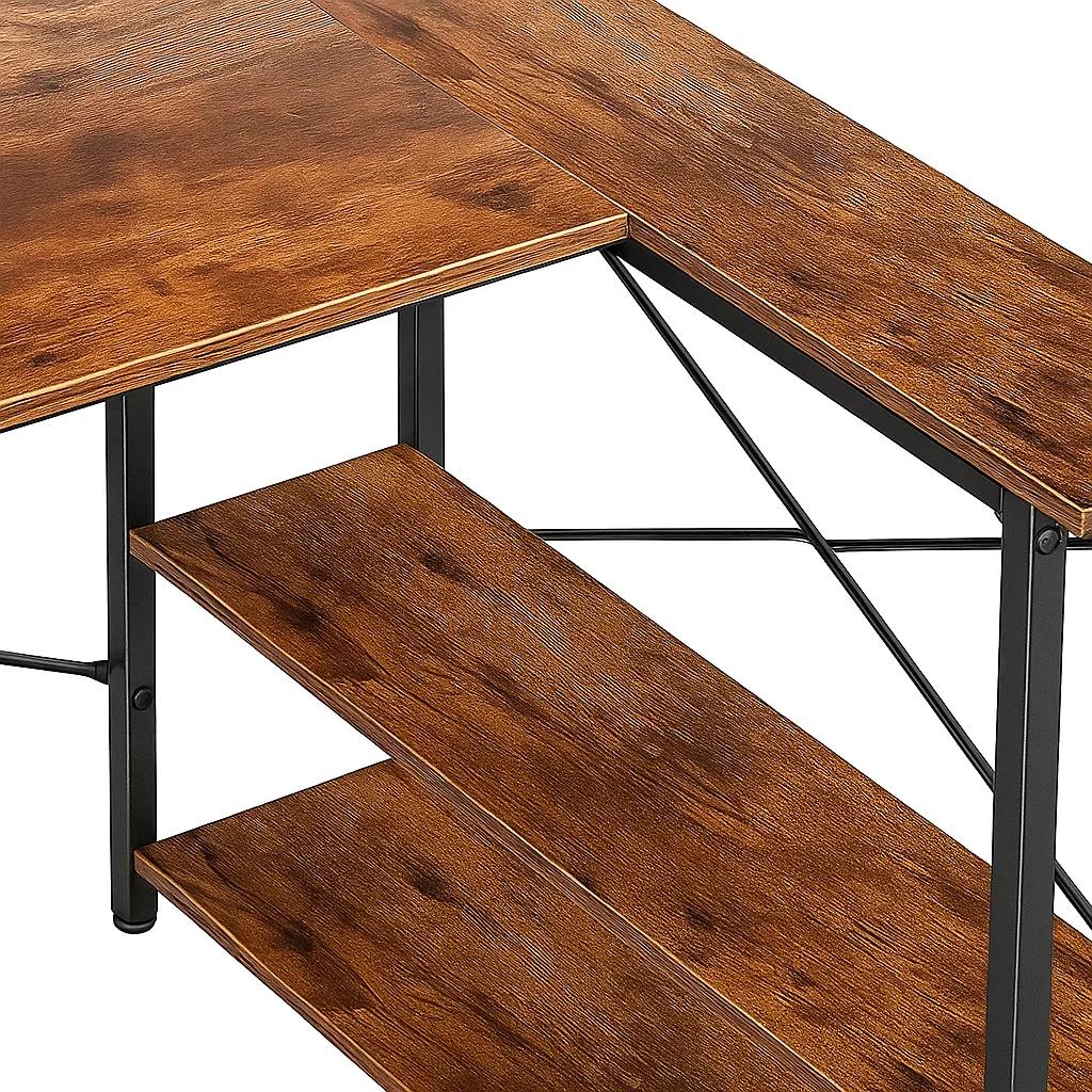ESCRITORIO KLIK MUEBLES RUSTIK ESQUINERO 120CM - 6