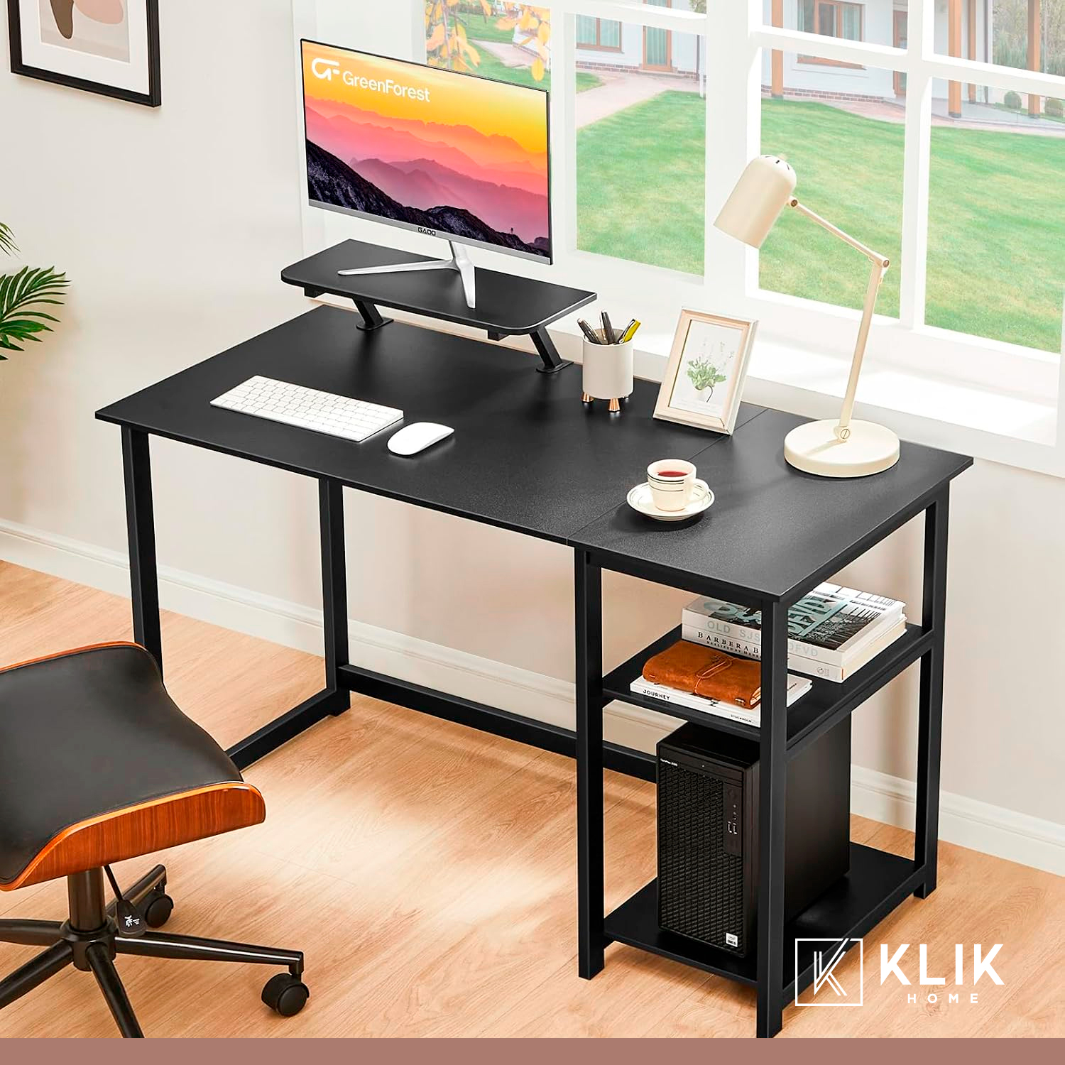 ESCRITORIO KLIK MUEBLES INDUSTRIAL GAMER 140CM - 8
