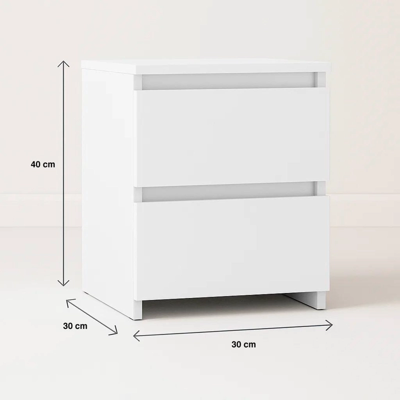VELADOR CAJON DOBLE MINIMAL 30X40 - BLANCO - 4