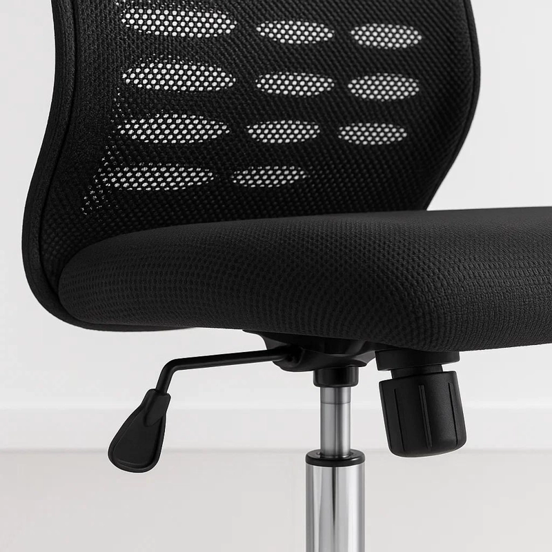 SILLA OFICINA SIMPLY MESH EN COLOR NEGRO CON APOYABRAZOS Y CABEZA - 6