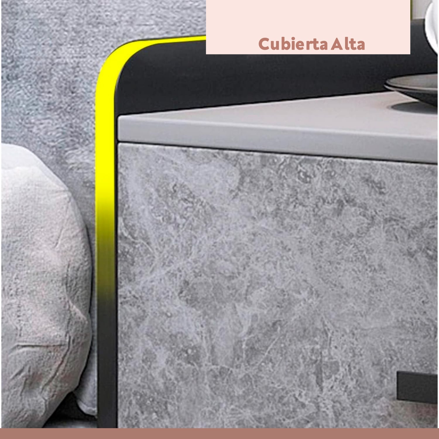 PACK DE 2 VELADORES MARMOL MDF GRIS - 6