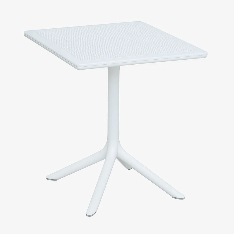 MESA RESTAURANT 80X80 POLIPROPILENO TERRAZA EXTERIOR - BLANCA