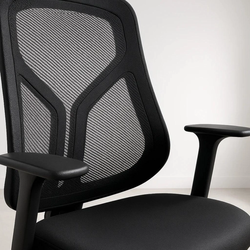 SILLA DE OFICINA ERGONOMICA NOVA MESH - NEGRA - 6
