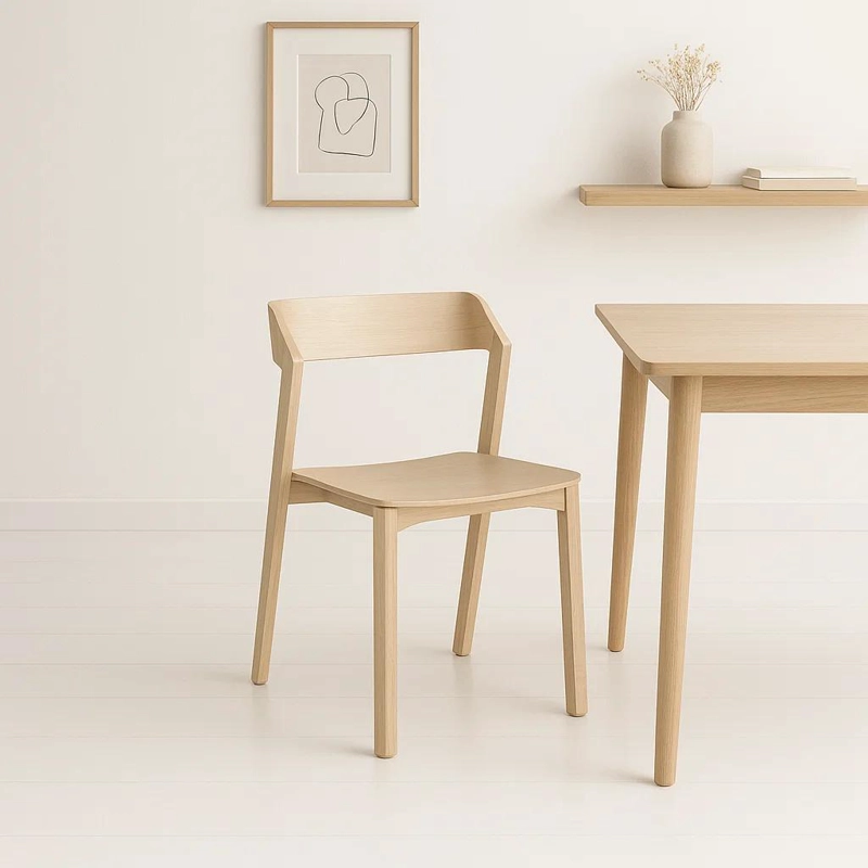 SILLA DE COMEDOR MADERA ROVER VIENA NATURAL - 2