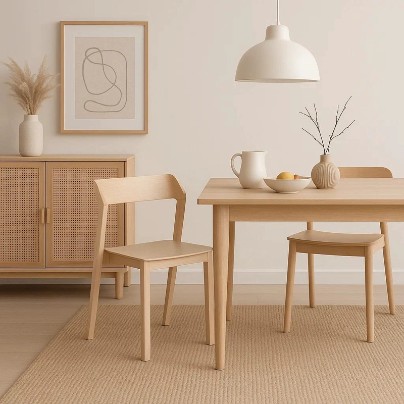 SILLA DE COMEDOR MADERA ROVER VIENA NATURAL - 3