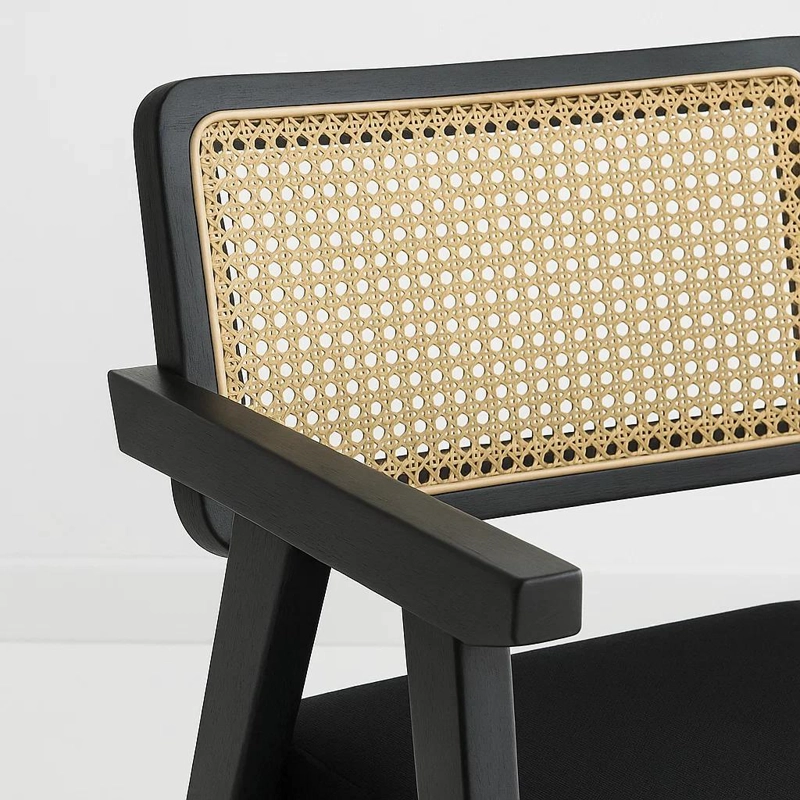 SITIAL ACOLCHADO CHANDIGARH BUTACA RATTAN - NEGRO - 6