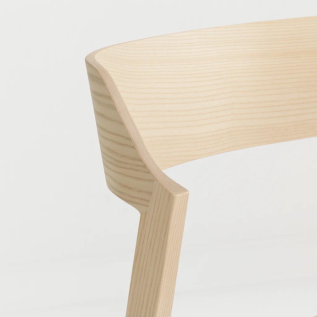 PACK DE 4 SILLAS DE COMEDOR MADERA ROVER VIENA NATURAL - 6