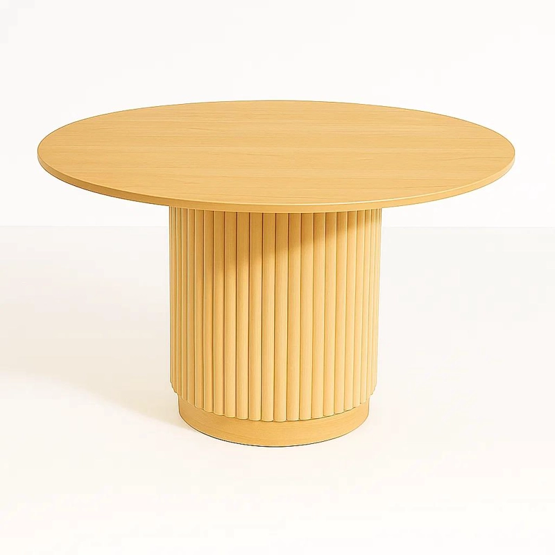 MESA REDONDA NORDICA ARMONIA DE 130 CM MADERA NATURAL - 1