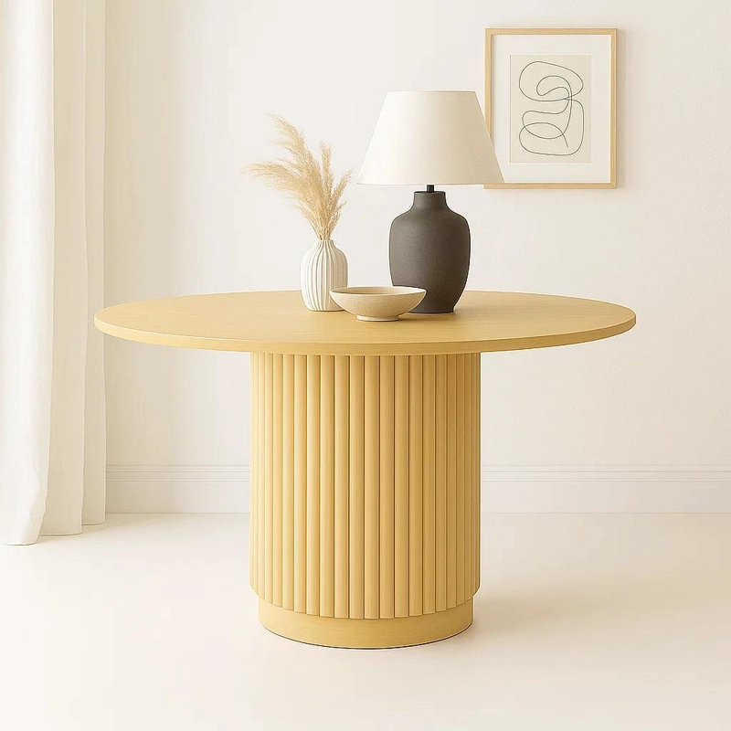 MESA REDONDA NORDICA ARMONIA DE 130 CM MADERA NATURAL - 2