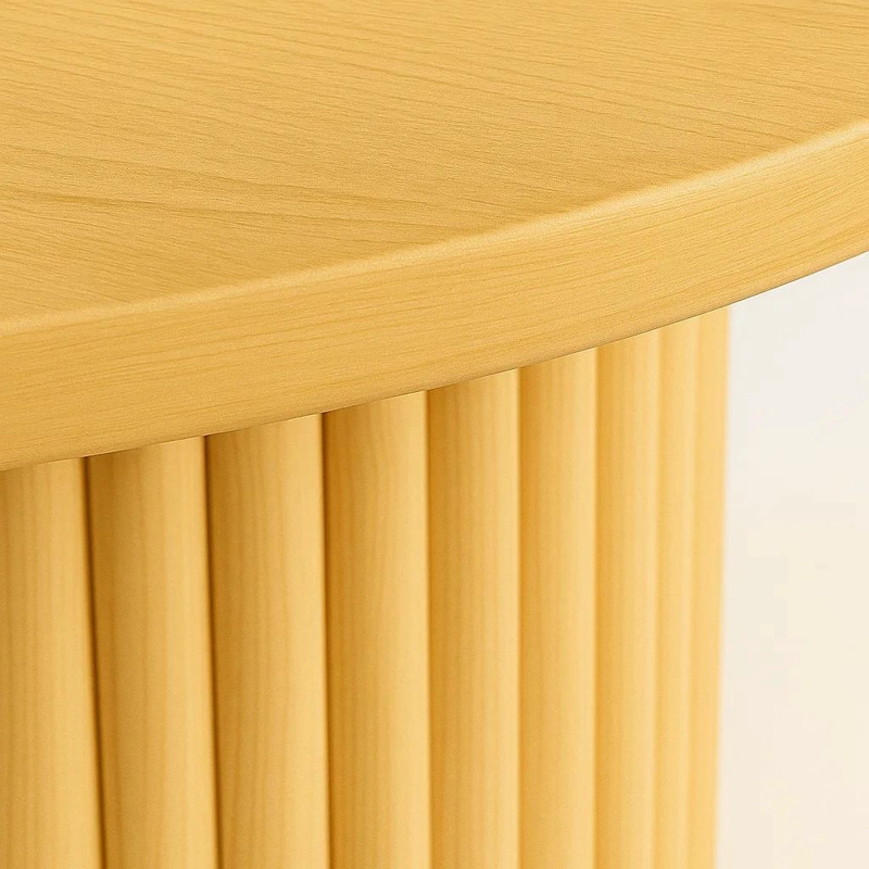 MESA REDONDA NORDICA ARMONIA DE 130 CM MADERA NATURAL - 6