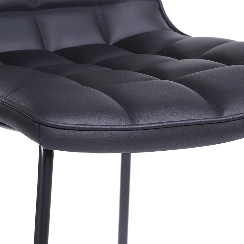 TABURETE MILANO CUERO SINTETICO CON PATAS METALICAS ESTILO INDUSTRIAL - 6