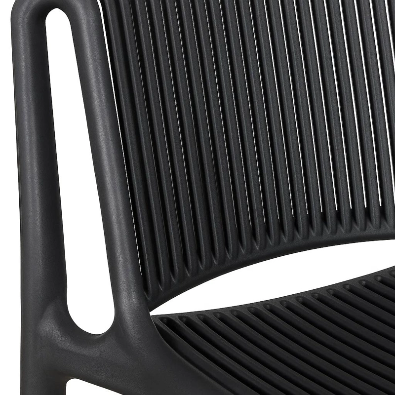 TABURETE ALTO CAPRI POLIPROPILENO - NEGRO - 6
