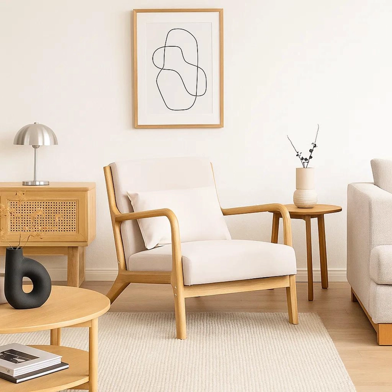 SILLON LOUNGE ASKJA - BEIGE CLARO - 3