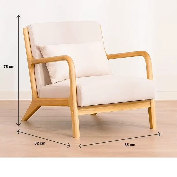 SILLON LOUNGE ASKJA - BEIGE CLARO - 4