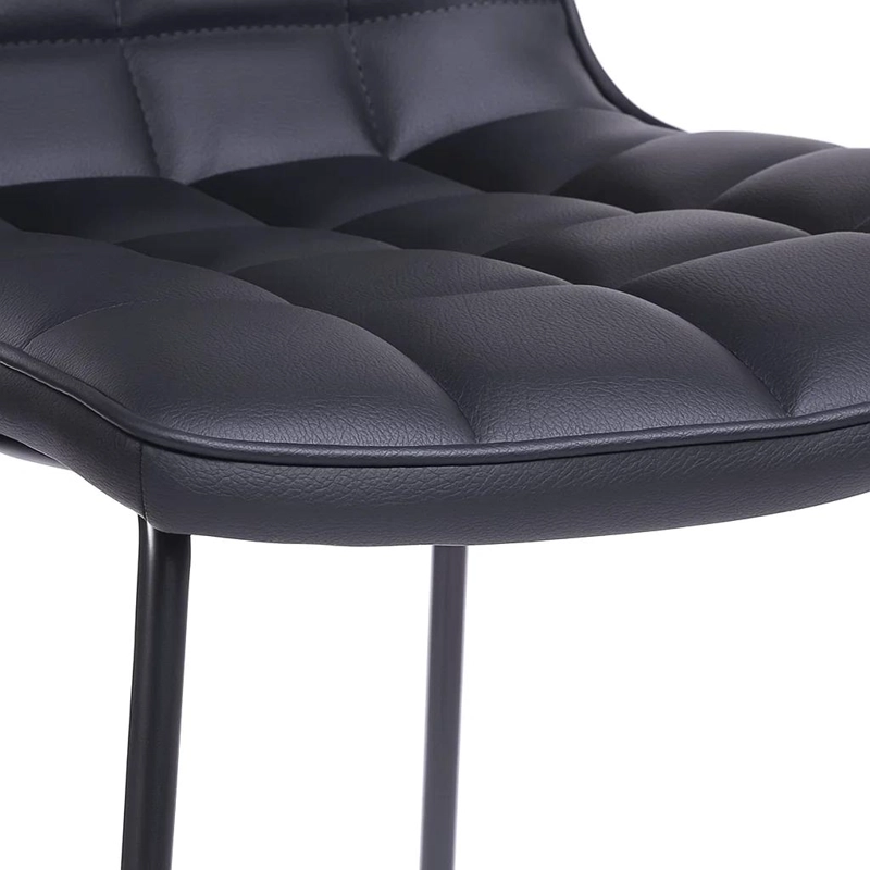 PACK DE 4 TABURETES MILANO CUERO SINTETICO CON PATAS METALICAS ESTILO INDUSTRIAL - 6