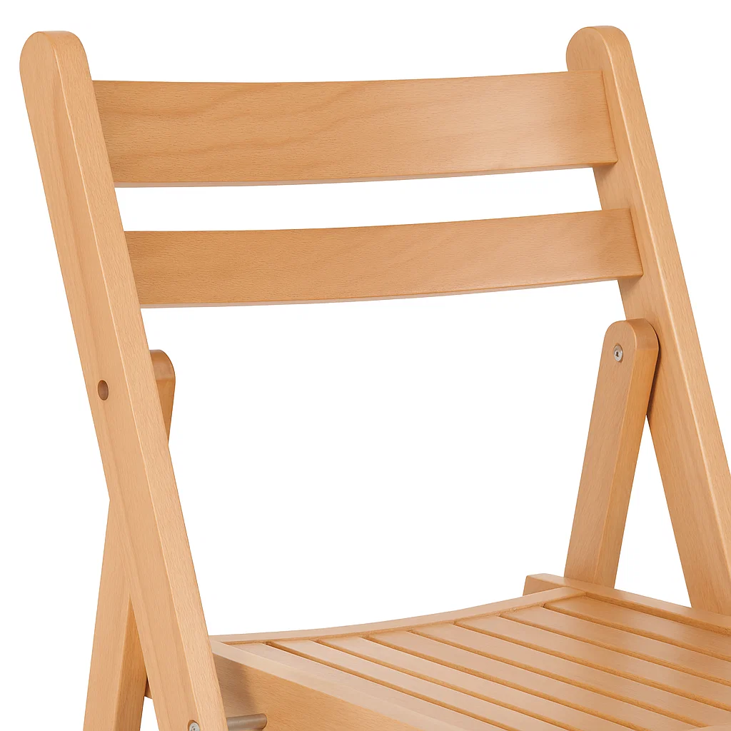 SILLA DUNA PLEGABLE DE MADERA NATURAL - 6