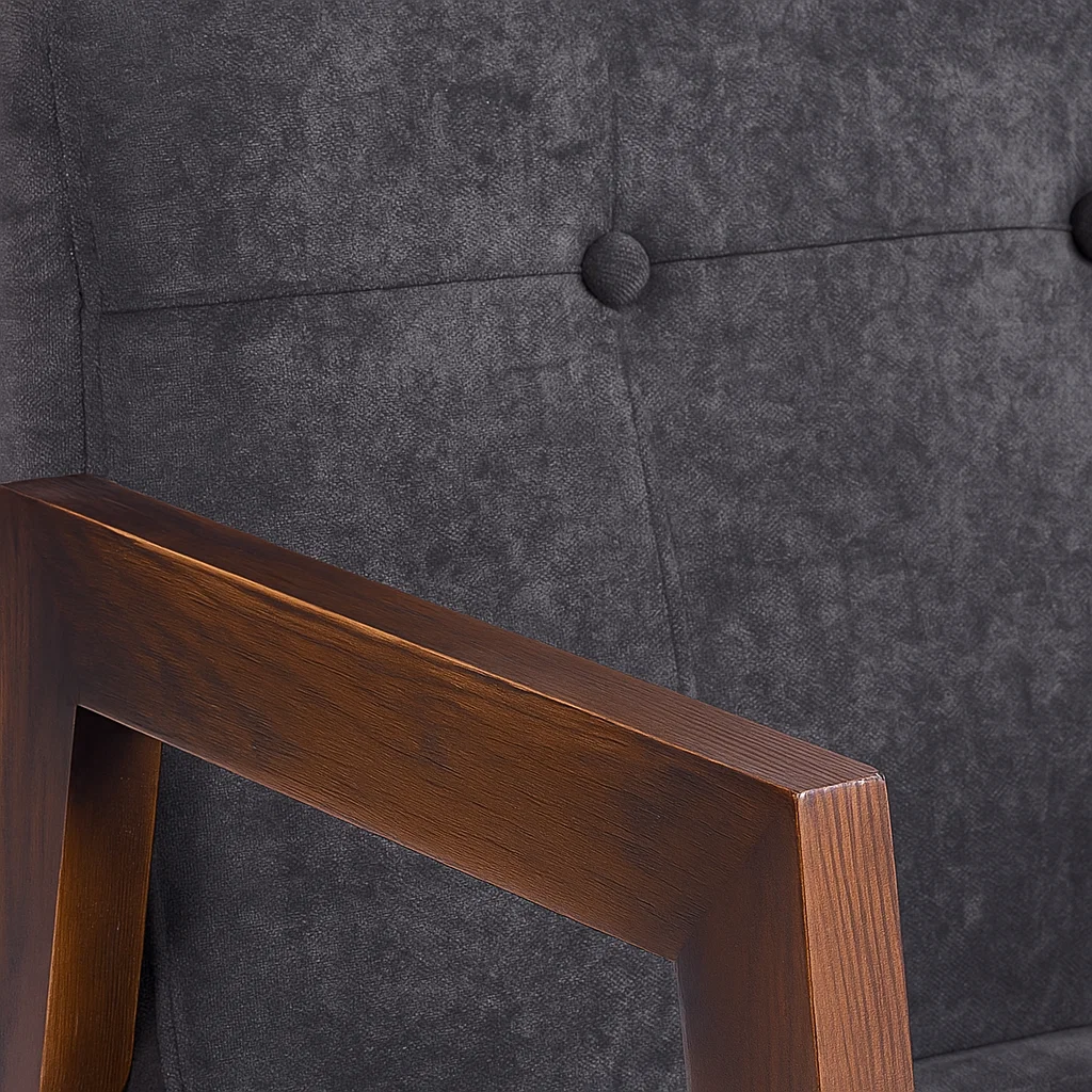 SILLON MARLOW DE TERCIOPELO - GRIS OSCURO - 6