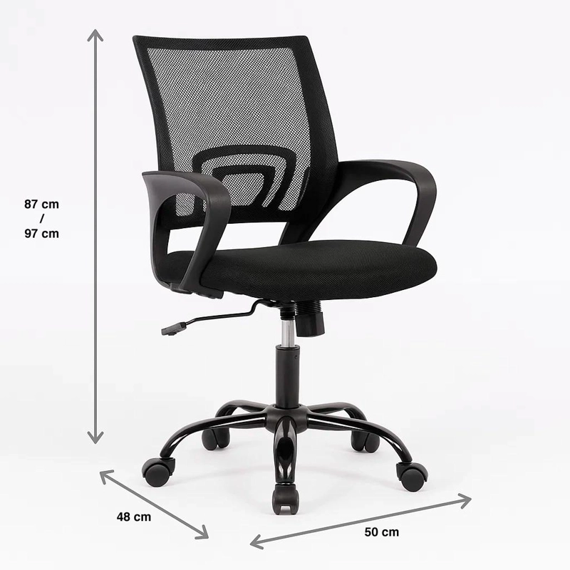 SILLA DE OFICINA NEXO ERGONOMICA - NEGRA - 4