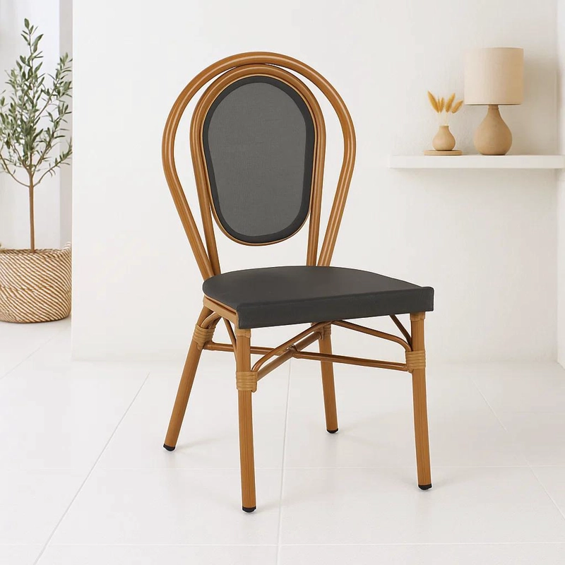 SILLA PROVENCE PARISINA RATTAN - GRIS OSCURO - 2