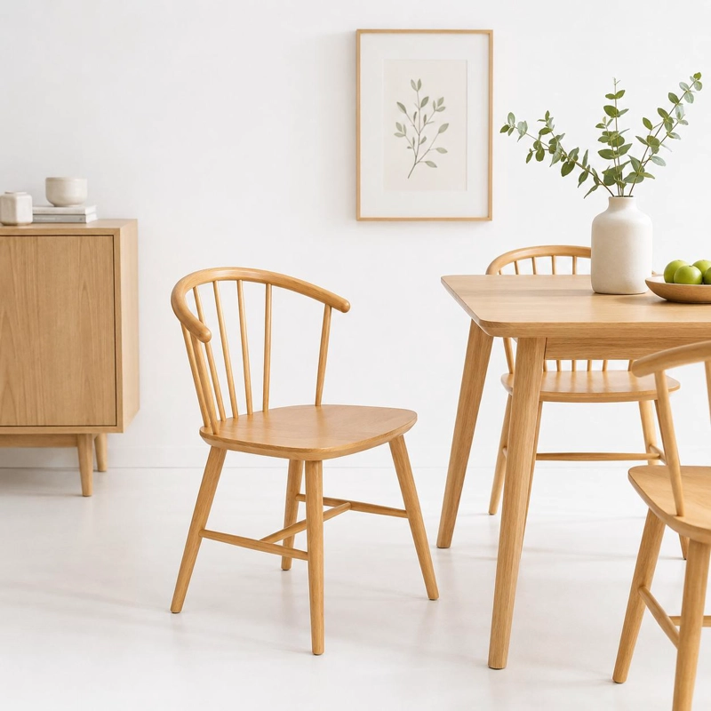 SILLA LYKKE DE MADERA - NATURAL - 2