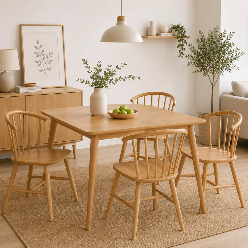 SILLA LYKKE DE MADERA - NATURAL - 3