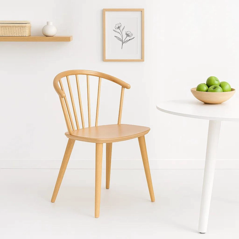 SILLA LYKKE DE MADERA - NATURAL - 9