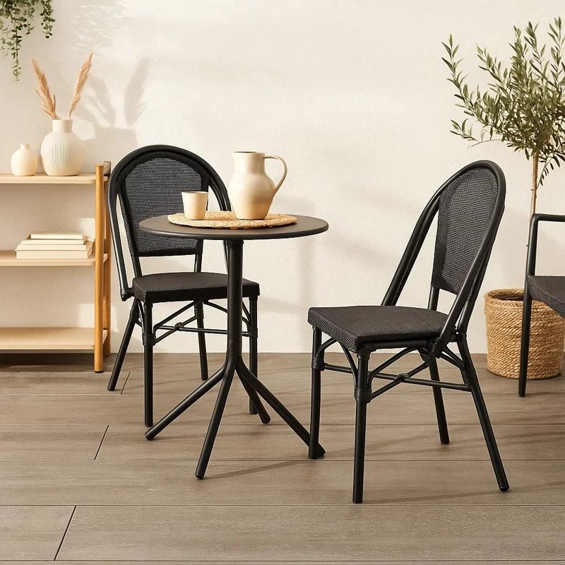SILLA BISTRO PARISINA TEXTILENO - NEGRO - 3