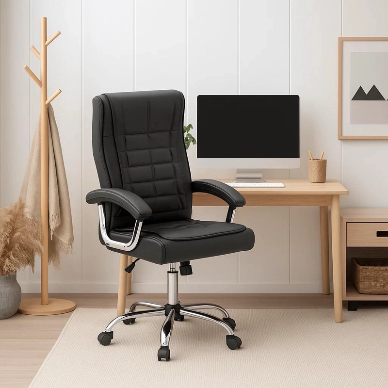 SILLA TOSCANA EJECUTIVA DE OFICINA  - NEGRO - 3