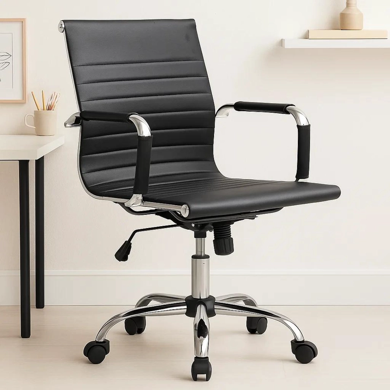 SILLA DE OFICINA EOLIA - NEGRO - 2