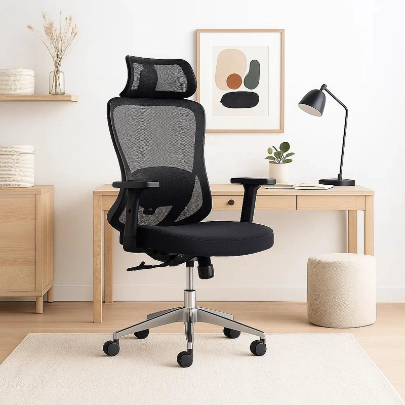 SILLA DE OFICINA FLEXOR - NEGRO - 3